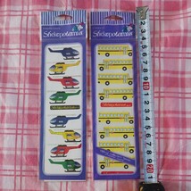 stick opotamus 2シートセット SP-SM-10S ヘリコプター helicopter SP-SE-01S バス BUSES ステッカー アンティーク 雑貨 文房具 レトロ_画像4