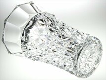 n134 Baccarat バカラ クリスタル 高級シリーズ セリメーヌ カット 特大 ベース 花瓶 飾壷 37cm 14kg 定価:1,980,000円_画像6