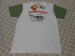 新品！チャンピオン　ランナータグ　切り替え　Tシャツ　TENNESSEE　アーミーグリーン　XL　C3-P331　染み込みプリント　ラスト1着