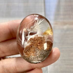 辰年にぴったり 高品質 青龍&ガーデンクォーツ ルース 2 水晶