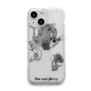  Tom . Jerry do rowing iPhone14 iPhone13 case SE also correspondence clear design transparent simple type A