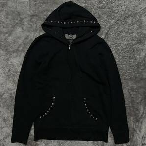 Rare Japanese Label 00s numbernine hysteric glamour skull hoodie archive goa ifsixwasnine kmrii share spirit lgb 14th addiction の画像2