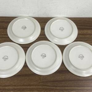 在栗⑤★KASUGA STONE SHOWA 昭和製陶 食器 取り皿 皿 小皿 おまとめ 各5客セットの画像8