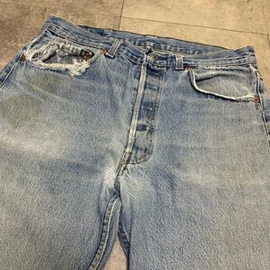 USA製 80年代 Levi's 501 ビンテージ デニム 34×36 刻印532 MADE IN USA 80sの画像7