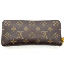 ★極美品★LOUIS VUITTON ルイヴィトン モノグラム ポルトフォイユ クレマンス 長財布 イエロー M60744 ジッピーウォレット ラウンド 1円_画像3