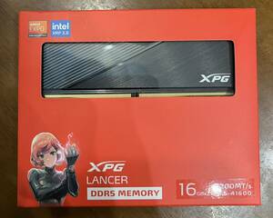 送料込★新品、未使用★ADATA｜エイデータ 増設メモリ XPG LANCER DDR5-5200 ブラック AX5U5200C3816G-DCLABK [DIMM DDR5 /16GB /2枚]