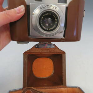 【超希少★超お買得】オリンパス35-S OLYMPUS コンパクトカメラ 革カバー付 フィルム 日本製 マニュアルカメラ 当時物 ジャンクの画像9
