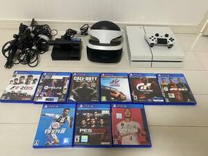  PlayStation4 CUH-1100A 本体 500GB/SONY PlayStation VR /ソフト9本セット