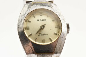 稼働品 ラドー ティチーノ アンティーク ラウンド 手巻き レディース 腕時計 RADO