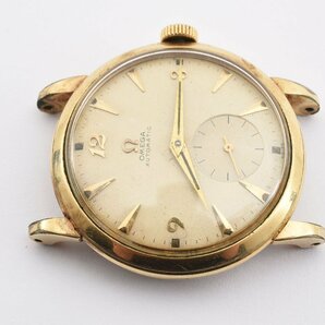 稼働品 オメガ スモセコ ラウンド ゴールド アンティーク 手巻き メンズ 腕時計 OMEGAの画像4