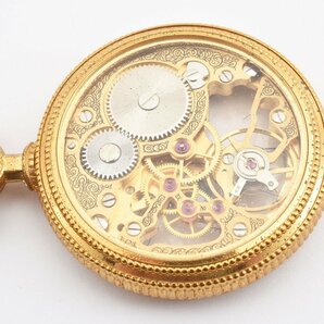 ロベンタヘネックス 懐中時計 スケルトン ゴールド 手巻き メンズ 腕時計 Roventa Henexの画像9
