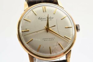 稼働品 シチズン デラックス ラウンド 51407093 手巻き メンズ 腕時計 CITIZEN