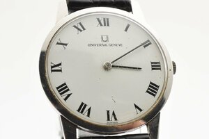  operation goods universal june-b round 842101/07 hand winding men's wristwatch UNIVERSAL GENEVE