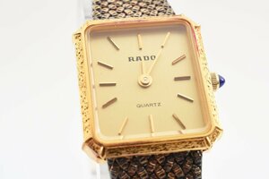 ラドー スクエア ゴールド 133.9579.2 クオーツ レディース 腕時計 RADO