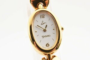 美品 田崎 パール ブレスレットウォッチ ゴールド Y150-5H10 クォーツ レディース 腕時計 TASAKI