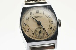  worn Chrono meter smoseko hand winding men's wristwatch HELIVA