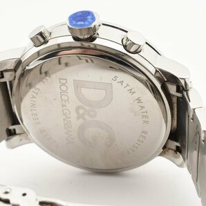 ドルチェ＆ガッバーナ ドルガバ クロノグラフ ブラックフェイス クオーツ メンズ 腕時計 D&Gの画像3