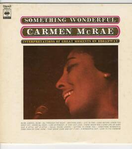 LP CARMEN McRAE / SOMETHING WONDERFUL【Y-928】