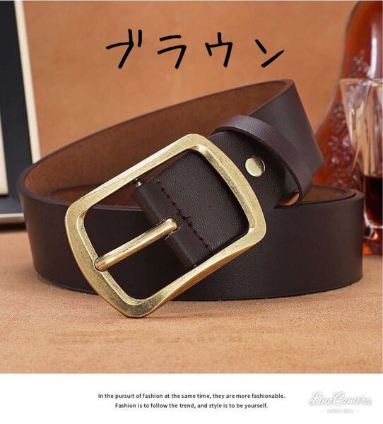 父の日 メンズ ベルト ゴールドバックル スクエア 通学 ビジネス シンプル レザー