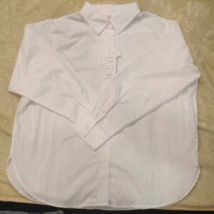 GWセール お値下げ　未使用タグ付きレディース白シャツ　リクルート　Мサイズ