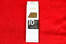 新品★シマノ互換★PYC★SP1001◆Gold★TiN(チタン)コート★定価８，８００円★10速★10S★KMC X10SLより軽い★ゆうパケット可★ L9_画像1