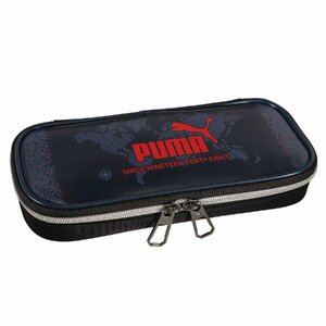 【送料無料】PUMA プーマ ペンケース 【ネイビー】 筆箱 筆入れ 小学生 キッズ 男子 学童 鉛筆ホルダー付 デジボックス クツワ PM363