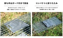 捕獲器 猫 アニマルトラップ トラップ 【Mサイズ】 駆除 捕獲 踏板式 捕獲機 動物 罠 保護 庭 農業 アニマルキャッチャー LB-201 区分100S_画像2