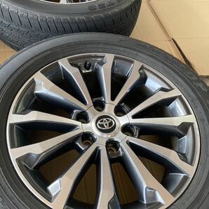 トヨタ ランドクルーザープラド150系 後期 純正オプション 19インチアルミホイール タイヤ 4本セット265/55R19の画像9