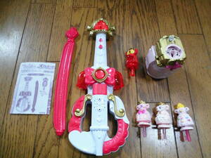  Bandai Princess Precure * Princess puff .-m+ dress up key 4 piece + scarlet violin * operation verification settled *BANDAI