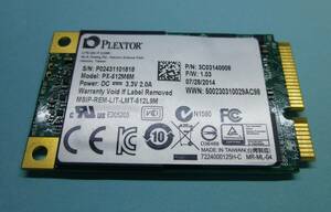 プレクスター/PLEXTOR mSATA SSD 512GB(PX-512M6M) ジャンク