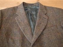 JEAN DE NERNAY Harris Tweed ハリスツイード 3釦 テーラード ジャケット ブレザー アメリカ古着 サイズ 英42R 2XL 相当_画像5