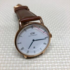 新品に近い。ダニエル・ウェリントン] 腕時計 Dapper St Mawes DW00100083 ブラウン送料無料。