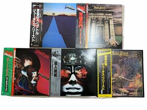 帯付 LP レコード ジューダス・プリースト Judas Priest 殺人機械 Killing Machine 25・3P-28 Sad Wings Of Destiny 運命の翼 洋楽ロック