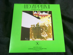 ●Led Zeppelin - II Lacquer Cut By RL : Empress Valley プレス1CD紙ジャケット