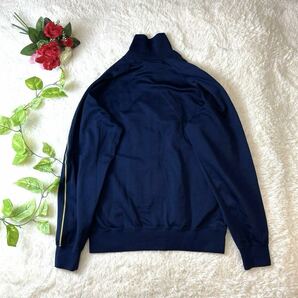 超希少70s80s/2XL/デサント製/極美品/adidas アディダス トラックジャケットパンツ ジャージ 上下セットアップ TECHNO×BIOFIX 紺金 メンズの画像6