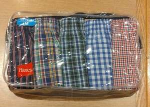 《新品》Hanes メンズ トランクス 5枚セット Mサイズ 下着 パンツ 紳士物 ヘインズ c130/342