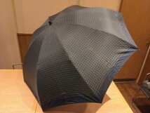 《中古》メンズ 折りたたみ傘 58㎝ グレー チェック柄 雨傘 c110/60_画像3
