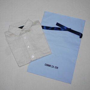 Last Comme Ca Ism 100/110 S flax . length of a sleeve adjustment short sleeves shirt K in present . postage 140 jpy possible 