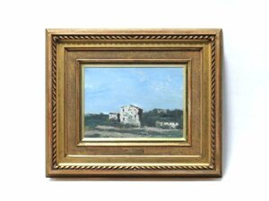 Art hand Auction [银座画廊] B.古贝尔蒂油画No.3 锡耶纳风景, 绘画, 油画, 自然, 山水画