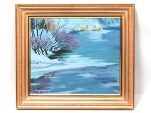 Art hand Auction [Картинная галерея GINZA] Картина маслом Кейджи Иваи Нака № 10 «После снежного художника», 2010 S14F5D6V4X, рисование, картина маслом, Природа, Пейзаж