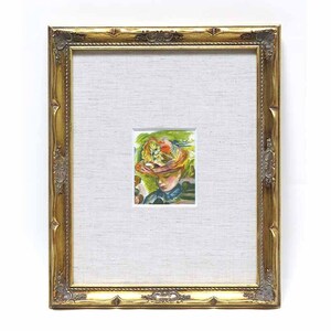 Art hand Auction [GINZA-Bildergalerie] Genießen Sie das Kunstgemälde „Dame mit blumengeschmücktem Hut des impressionistischen Meisters Renoir!, Kunstwerk, drucken, Lithographie, Lithographie