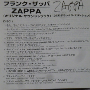 SHM-CD★フランク・ザッパ「ZAPPA」★国内盤・帯付★極美品★紙ジャケット３枚組★デラックス・エディションの画像4