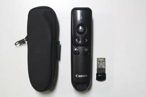 ⑤Canon Canon *PR500-RC*LASER POINTER лазерная указка * оттенок черного *USB/ с футляром * подтверждение рабочего состояния OK