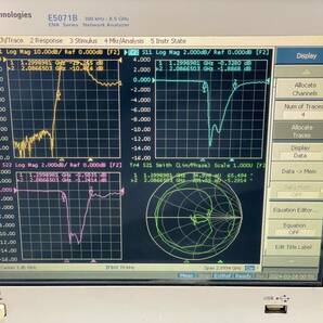 アジレント/Agilent E5071B 8.5GHz ネットワークアナライザ/Network Analyzer の画像5