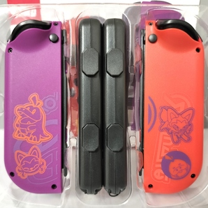 1スタ ストラップ付！【新品】ジョイコン Joy-Con レッド パープル カスタムの画像2