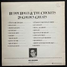 LP BUDDY HOLLY & THE CRICKETS / 20 GOLDEN GREATS_画像2