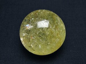誠安◆天然石最高級品シトリン水晶丸玉 28mm [T318-5426]