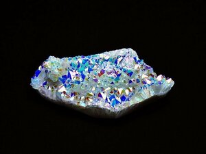 誠安◆天然石最高級品レインボーオーラ水晶クラスター[T693-4638]