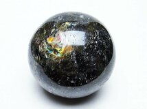 誠安◆天然石高級品ラブラドライト丸玉 65mm [T571-4347]_画像1