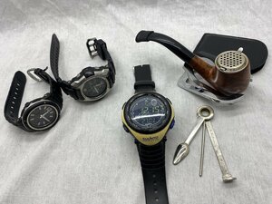 ■超希少【ブランドバラエティセット SUUNTO REGATTA CASIO カシオ GW-2500 BGA-150 喫煙具 パイプ 腕時計 大量セット】SH-18044